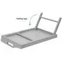 Rossie Home Media Bed Tray with Phone Holder - Fits up to 17.3 Inch Laptops and Most Tablets - Calming Gray - Style No. 78105