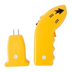 Sperry Instruments CS550A Circuit Breaker Finder, Quickly Locate AC Circuits/Fuses, Visual LED, Plug Style Transmitter/Auto-Sensing Receiver, 80-140V, Yellow