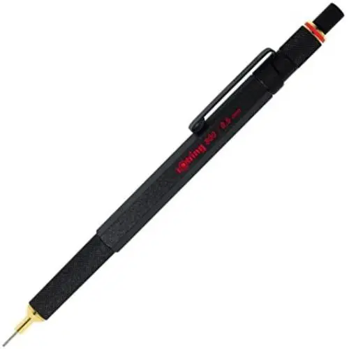 rOtring 800 Retractable Mechanical Pencil, 0.5 mm, Black Barrel (1904447)