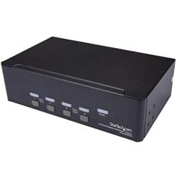 StarTech.com DisplayPort KVM - 4 Port - 4K 60Hz - Dual Monitor KVM - DisplayPort Switch - KVM DisplayPort - Desktop KVM Switch (SV431DPDDUA2)