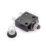Thermal Circuit Breaker, DIYhz 15 Amp 32V DC 125/250VAC 50/60Hz Push Button Manual Reset Circuit Breaker with Quick Connect Terminals and Waterproof Button Transparent Cap