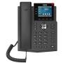 Fanvil X3U Enterprise VoIP Phone, 2.8-Inch Color Display, 6 SIP Lines, Dual-Port Gigabit Ethernet, Power Adapter Not Included