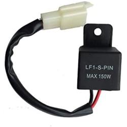 LF1-S-PIN 2-Pin Electronic LED Flasher Relay Fix Motorcycle LED Turn Signal Bulbs Hyper Flash by Ketofa
