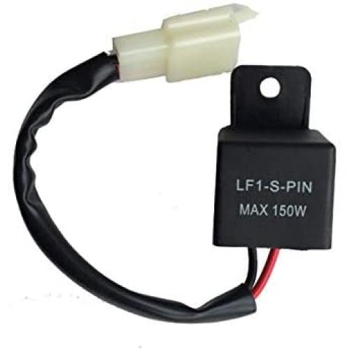 LF1-S-PIN 2-Pin Electronic LED Flasher Relay Fix Motorcycle LED Turn Signal Bulbs Hyper Flash by Ketofa