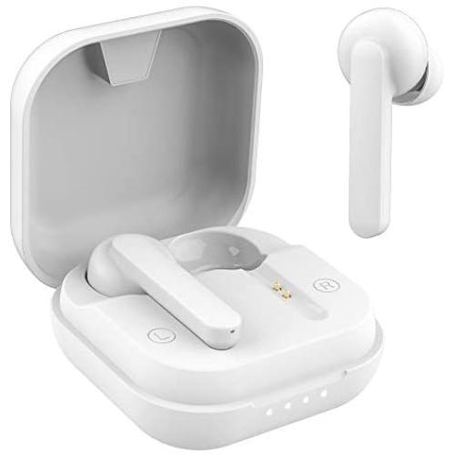 Wireless Earbuds, Willful Bluetooth Earbuds with Microphone, Stereo Sound, Clear Call, Touch Control, USB-C Charge, Bluetooth V5.0, Waterproof, Secure Fit, in-Ear Headphones Earphones (White)