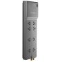 Belkin 8-Outlet Power Strip Surge Protector, Flat Plug, 6ft Cord – Ideal for Computers, Home Theatre, Appliances, Office Equipment (3,550 Joules), Black