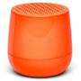 Lexon MINO + Portable Bluetooth Speaker - 3W - Charge with USB-C or QI Wireless - Hands Free Call - Selfie Control - Orange Fluo