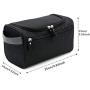 Tumecos Toiletry Dopp Kit Travel Electronics Organizer Shaving Accessories Bag (Black1)