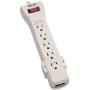 Tripp Lite 7 Outlet Surge Protector Power Strip, 15ft. Extra Long Cord, Right Angle Plug, Fax/Modem Protection, RJ11, 75K Insurance & (SUPER7TEL15)
