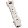 Tripp Lite 7 Outlet Surge Protector Power Strip, 15ft. Extra Long Cord, Right Angle Plug, Fax/Modem Protection, RJ11, 75K Insurance & (SUPER7TEL15)