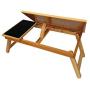 Space Saver Solid Wood Laptop Bed Tray Multiuse Laptop Table Desk W/built-in Mouse Pad Supports up to 18.4'' Screen - New Improved Model