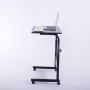 Laptop Cart 23.6'' Mobile Table Fancasa Movable Portable Adjustable Notebook Computer Stand with Wheels (Black)