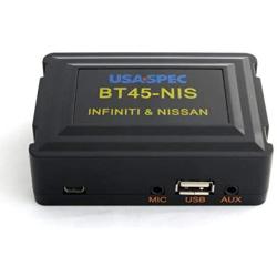 USA Spec SPEC BT45-NIS Bluetooth Phone, Music & AUX Input Kit for Select 1999-2014 Nissan Infiniti Models, Black
