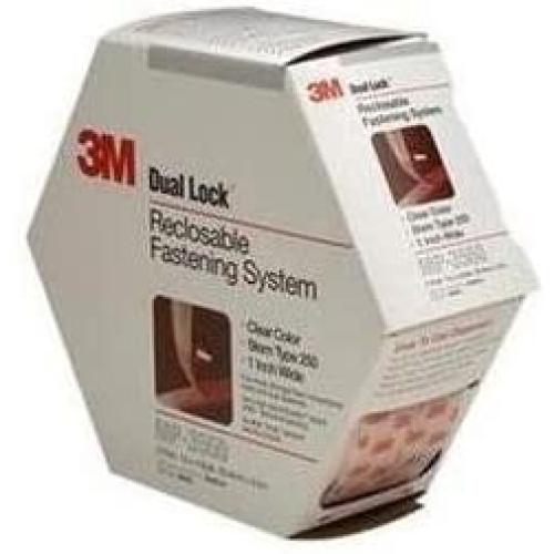 3M MP3560 Dual Lock Reclosable Fastener System, 2pk, Clear