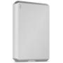 LaCie Mobile Drive, 2 TB, External Hard Drive HDD – Moon Silver, USB-C USB 3.0, with Rescue Services (STHG2000400)