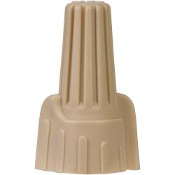 Morris Products Winged Twist Connectors – For Connecting Electrical Wiring – Flame Retardant Housing, Heavy Duty - Tan - Max: 3 #10, Min: 3 #22 Wire Combinations – Pack of 500