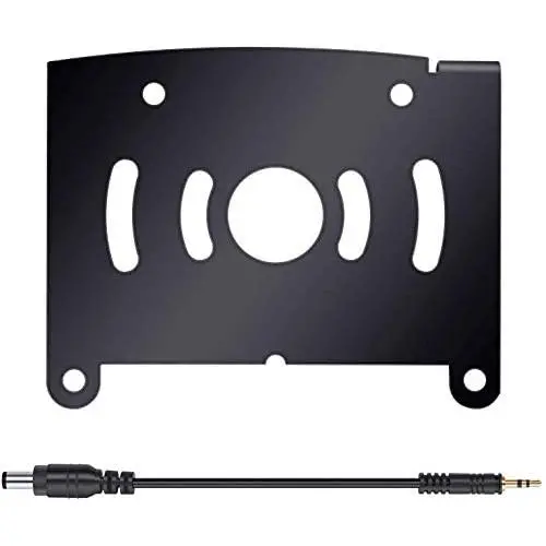 AMTIFO H26 Backup Camera Bracket Adapter with a Power Adapter Compatible with Furrion Pre-Wired RV or Trailer with a FRCBRKT-BL