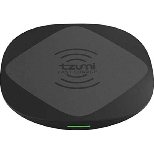 tzumi HyperCharge 10-Watt Wireless Fast Charger Pad for Qi-Compatible iPhones, Androids, and All Wireless Charging Smart Devices – for Home and Office. Includes Qualcomm 3.0 Quick Charge Adapter.