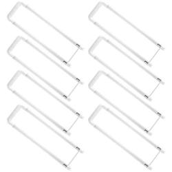 Hyperikon U Bent T8 T10 T12 LED Tube, 2x2 Foot, 40W=18W, Frosted Lens, UL, Crystal White, 8 Pack