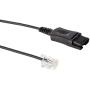 Plantronics HW510 Headset Bundle Mono Noise-Canceling and Inteli Cord, Compatible with Yealink, Polycom, Mitel, Cisco, Nortel, Shoretel Phones (HW510 Mono Headset Bundle)