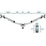 Mount-It! Dual Monitor Wall Mount with Articulating Gas-Spring Arms, VESA 75x75 mm and 100x100 mm, 19.8 lb weight capacity, Silver (MI-42114) Mount-It! Dual Monitor Wall Mount with Articulating Gas-Spring Arms, VESA 75x75 mm and 100x100 mm, 19.8 lb weight capacity, Silver (MI-42114)