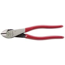 Klein Tools D228-8 Pliers, Diagonal Cutting Pliers with Short Jaw and Beveled Knives, High-Leverage Color-Coded Wire Cutters, 8-Inch
