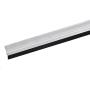 uxcell Door Bottom Sweep H-Shape Aluminum Alloy Base with 0.4-inch Black Nylon Brush 39-inch x 1.5-inch