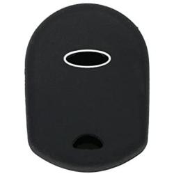 SEGADEN Silicone Cover Protector Case Holder Skin Jacket Compatible with FORD 3 Button Remote Key Fob CV2705 Black