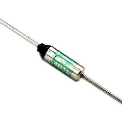 Electronics-Salon 5 PCS Thermal Fuse Microtemp Cutoff SF129E 133°C, 250V/10A