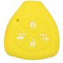 SEGADEN Silicone Cover Protector Case Holder Skin Jacket Compatible with TOYOTA 4 Button Remote Key Fob CV2416 Yellow