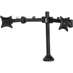 SIIG Tilt/swivel/rotate/Extend Desk Mount for 13 to 27 Inches Dual Monitor, Black (CE-MT0Q11-S1)