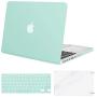 MOSISO Case Only Compatible with MacBook Pro Retina 13 inch (Models: A1502 & A1425) (Older Version Release 2015 - end 2012), Plastic Hard Shell Case & Keyboard Cover & Screen Protector, Mint Green