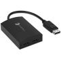 gofanco Prophecy 1x2 DisplayPort 1.2 to 2 Port HDMI Multi Monitor Adapter Splitter – DP to Dual HDMI MST Hub, 4K @30Hz, for Windows PCs, Not Mac OS Compatible, Eyefinity Support (PRO-MSTDP2HD)