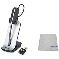VTech VH6212 USB PC Cordless Wireless Headset Bundle w/USB Dongle | Compatible with Microsoft Windows Versions - 7, 8 and 10, Skype for Business, ET635, ET685, Snom D785, D765, D745, D735, D725, D715