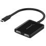 Sabrent USB Type-C Dual HDMI Adapter [Supports Up to Two 4K 30Hz Monitors, Compatible with Windows Systems Only] (DA-UCDH)