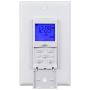 BN-LINK 7 Day Programmable In-Wall Timer Switch for Lights, fans and Motors, Single Pole and 3 Way (Compatible with SPDT) Both Use, Neutral Wire Required, White (Blue Backlight)