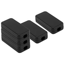 LeMotech 5Pcs ABS Plastic Electrical Project Case Power Junction Box, Project Box Black 1.6 x 0.78 x 0.43 inch (40 x 20 x 11 mm)