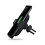 Veho TA-8 Universal in-car Smartphone Cradle/Holder with Qi Wireless Charging | Auto Sensing Open/Close Clasp System | windscreen Suction Cup & air Vent Fixing Mount(s) | Designed in UK | VAA-014-TA8
