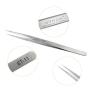 BEYELIAN Beauty Eyelash Exetensions Tweezers Fine Precision Tip Straight Head Eyebrow Hair Extension Tool Lash Application Accessory (#ST-12)