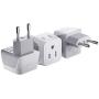 European Travel Plug Adapter by Ceptics Europe Power Adaptor Charger Dual Input - Ultra Compact - Light Weight - USA to any Type C Countries such as Italy, Iceland, Austria and More (CT-9C)