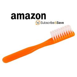 Dukal Toothbrushes. Pack of 144 Orange Toothbrushes with Short Handle. Soft polypropylene bristles. Rounded polish tips. 30 Tuft. Effective and Safe for Sensitive Enamel. Individually packaged.