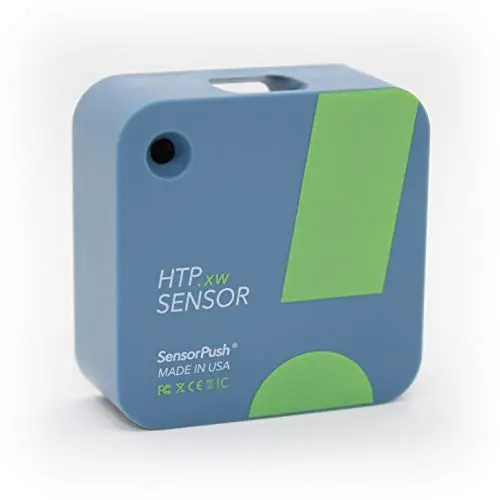 SensorPush HTP.xw Wireless Thermometer/Hygrometer/Barometer Extreme Accuracy Water-Resistant for iPhone/Android - Made in USA Indoor/Outdoor Humidity/Temperature/Pressure/Dewpoint/VPD Sensor w/ Alerts
