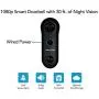 Night Owl 1080p HD Smart Video Doorbell with 2-Way Audio, Night Vision, Real-Time Alerts, Free Remote Viewing App, Dual Sensor Technology, Wide Viewing Angle and Customizable Storage Options