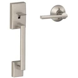 Schlage LOCK FE285 CEN 619 LAT Century Front Entry Handle Latitude Interior Lever (Satin Nickel),11.9 x 2.5 x 2.25