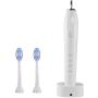 Ultrasonic Powered Toothbrushes Electric Powerful Sonic Cleaning - Ultra Sonic 40,000 VPM Motor Wireless Charging 4 Modes Smart Timer Modern Electric Toothbrush (White)