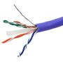 Monoprice Cat6A Ethernet Bulk Cable - Network Internet Cord - Solid, 550Mhz, FTP, CMR, Riser Rated, Pure Bare Copper Wire, 10G, 23AWG, No Logo, 1000ft, Blue