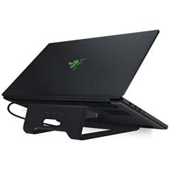 Razer Laptop Stand Chroma: Customizable Chroma RGB Lighting - Ergonomic Design - Anodized Aluminum Construction - 3x Port USB 3.0 Hub - Matte Black