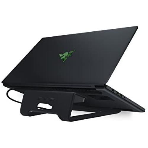 Razer Laptop Stand Chroma: Customizable Chroma RGB Lighting - Ergonomic Design - Anodized Aluminum Construction - 3x Port USB 3.0 Hub - Matte Black