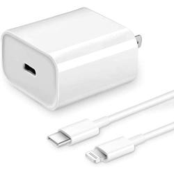 [Apple MFi Certified] iPhone Fast Charger, Veetone 20W PD Type C Power Wall Charger Travel Plug with 6FT USB C to Lightning Quick Charge Sync Cable Compatible with iPhone 12/11/XS/XR/X 8/SE 2020, iPad