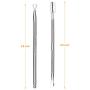 2PCS Cuticle Pusher and Cutter - Get Your Gel Nail Polish Off Quickly - Professional Cuticle Remover which You Can Do Nails at Home - Durable Pedicure Manicure Tools - for Fingernails and Toenails